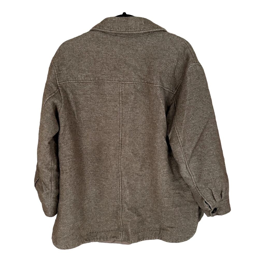 Madewell Belrose Wool Shirt Jacket Faded Birch - Picture 3 of 8
